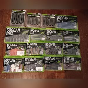 (16)Googan Baits Soft Fishibg Plastics Lot NIP Limited Edition See Description